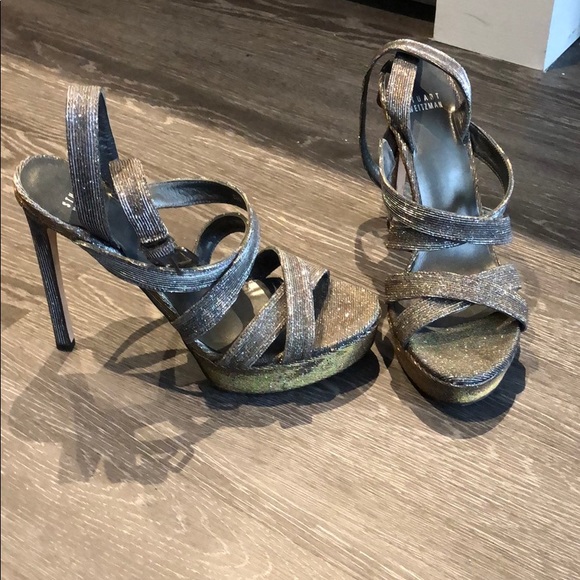 Stuart Weitzman Sparkly Stilettos - Picture 1 of 5